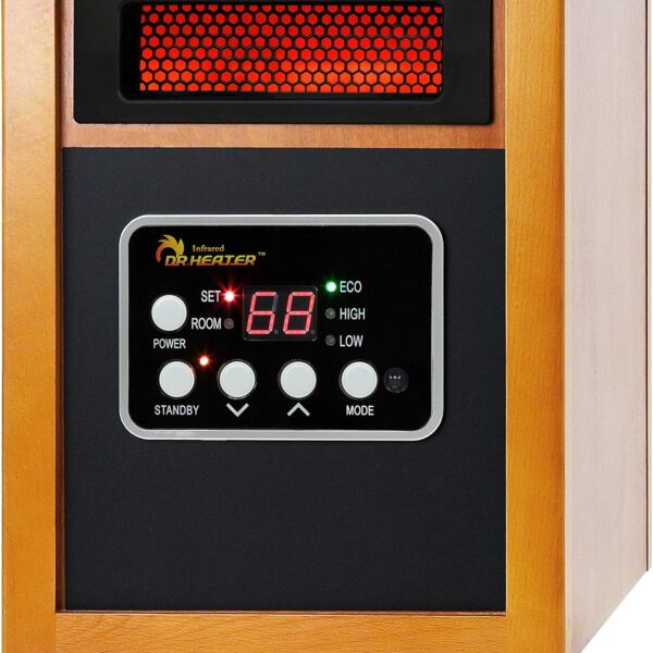 Dr Infrared Heater Portable Space Heater, Original, 1500-Watt, Cherry (Pack of 1)