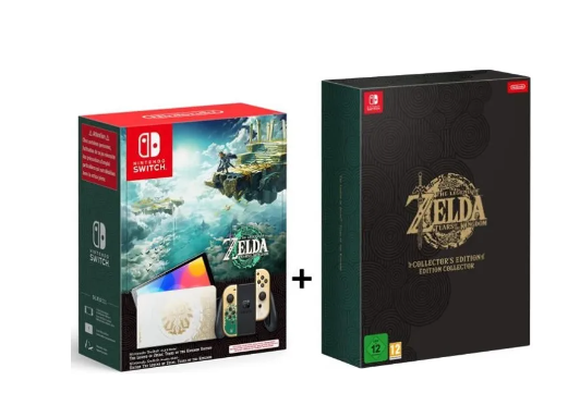 Pack Nintendo Switch Oled édition The Legend Of Zelda Tears Of The Kingdom + Edition Collector